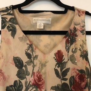 Petite Sophisticate sleeveless dress